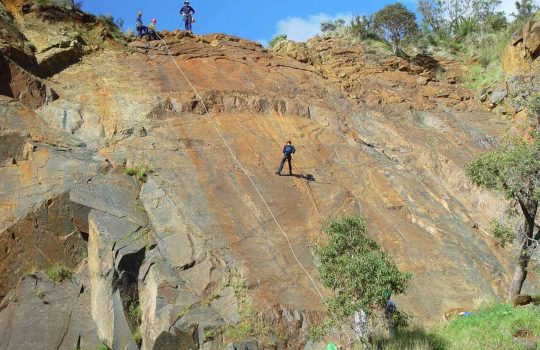 rappelling in Israel2